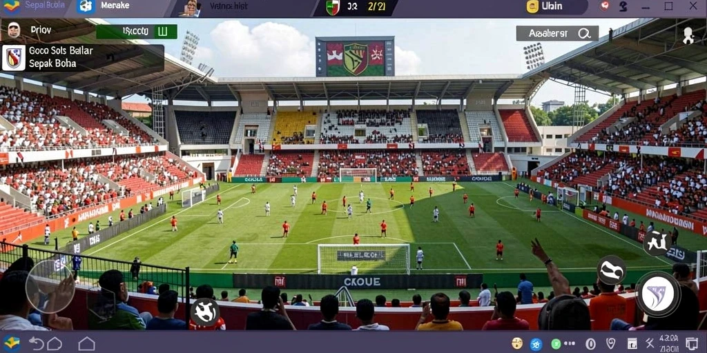 Momen seru saat bermain game dengan teman-teman.