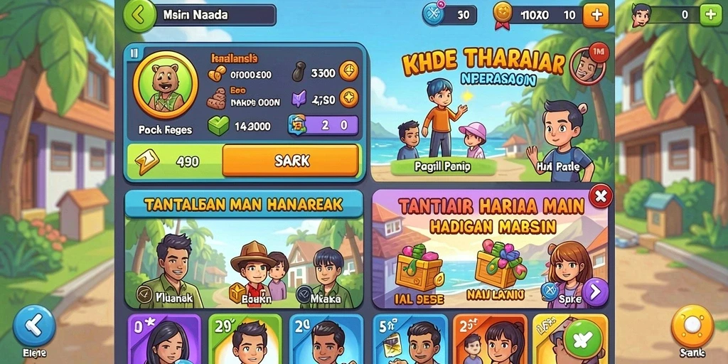 Momen seru saat menyelesaikan tantangan dalam game.