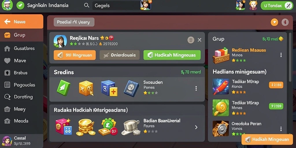 Contoh level menantang yang harus diselesaikan.