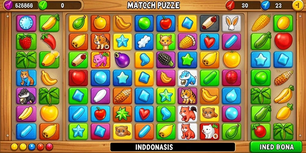 Screenshot menunjukkan level yang menantang dan penuh aksi.